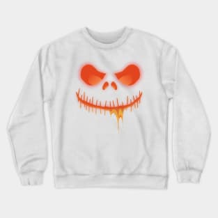 Scary Eyes And Mouth  For Halloween Crewneck Sweatshirt